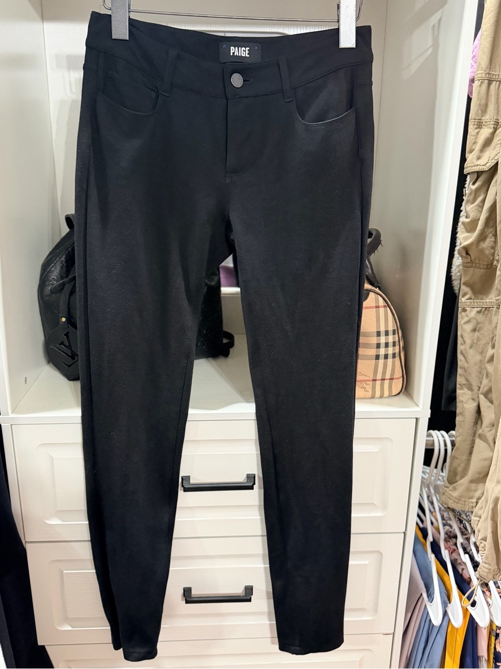 PAIGE Black Skinny Jeans - Sleek Stretch Fit